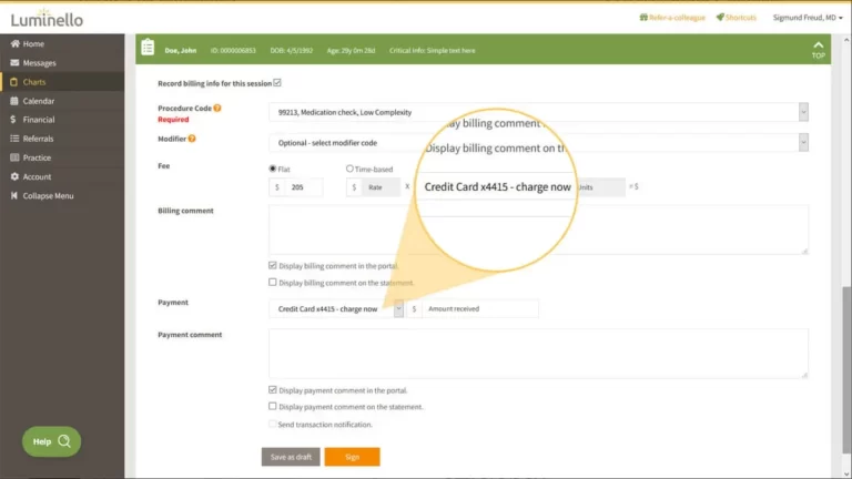 Luminello-EMR-Practice-Management-Software-Charts-Payments-Demo