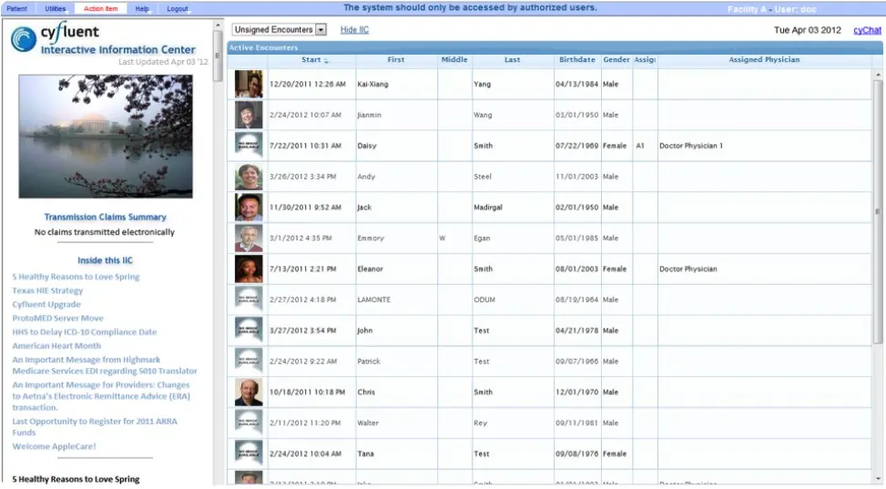 CyCHART EHR Software EHR and Practice Management Software
