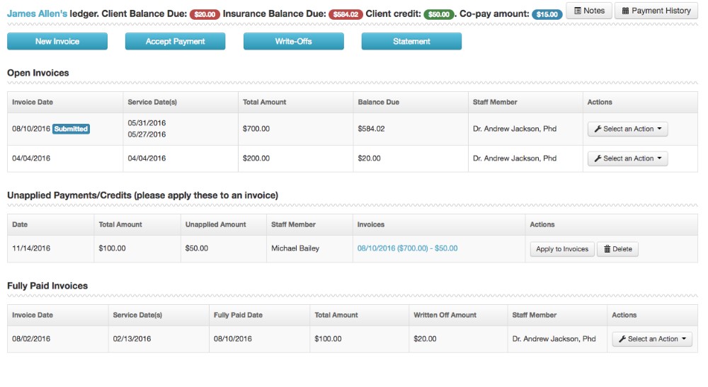 TheraNest EMR Software EHR and Practice Management Software