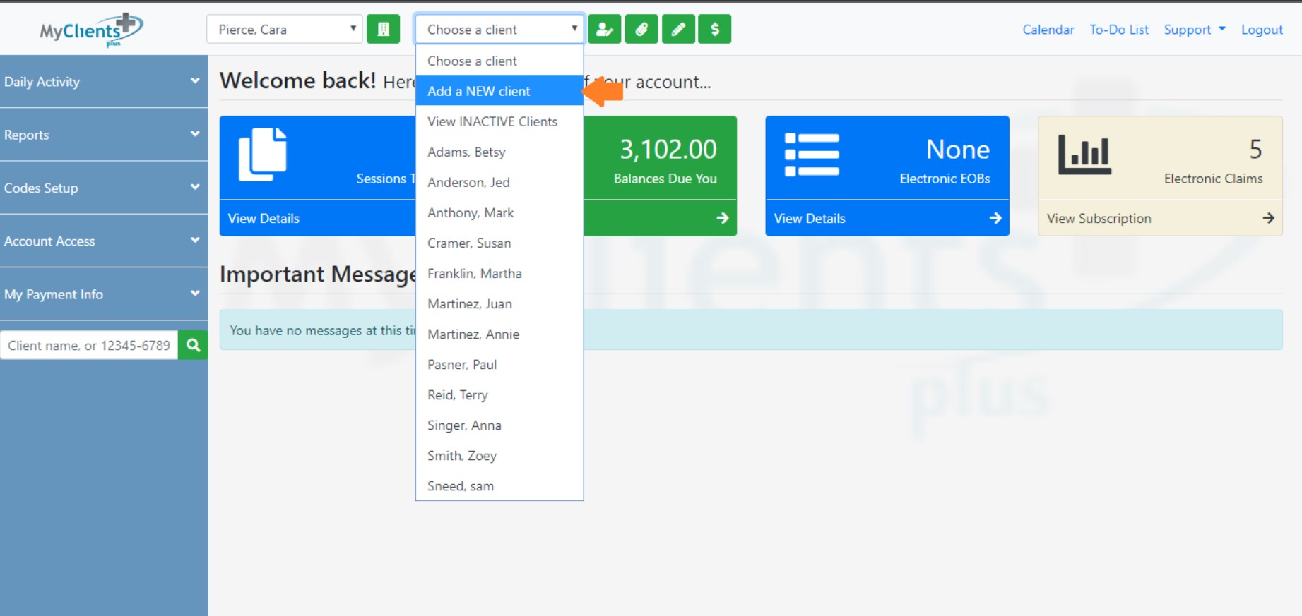My Clients Plus EHR Software EHR and Practice Management Software