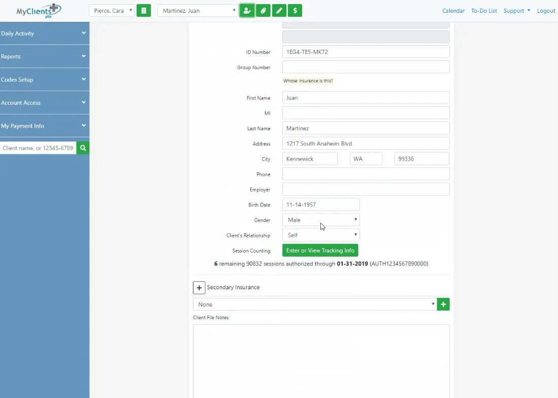 My Clients Plus EHR Software EHR and Practice Management Software