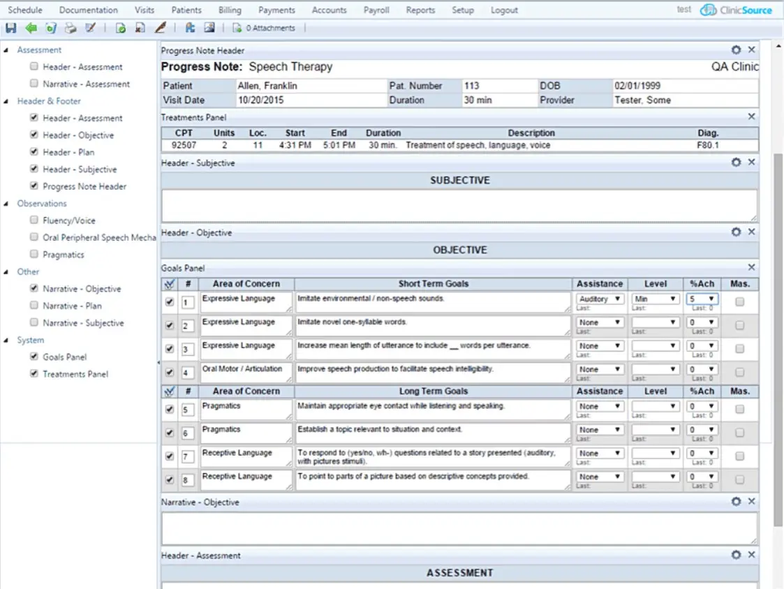 ClinicSource Therapy Practice Management Software EHR and Practice Management Software
