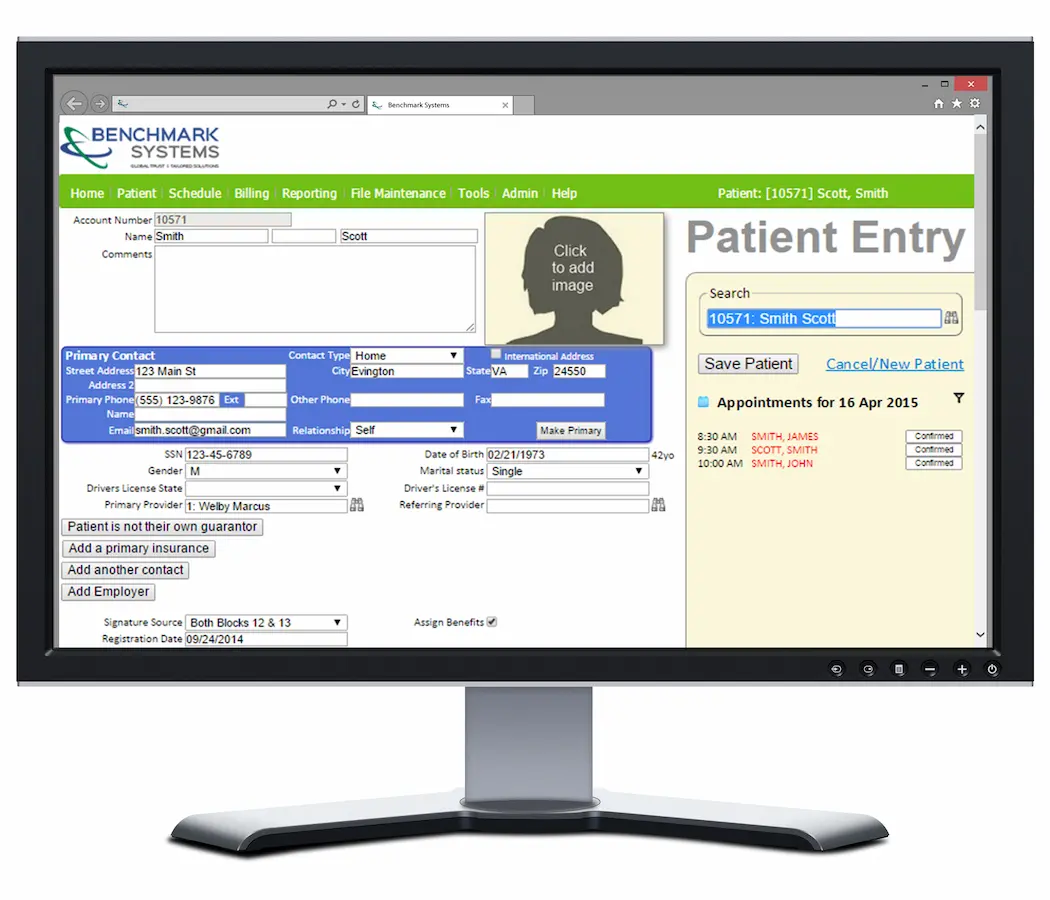 Benchmark Clinical Systems EHR and Practice Management Software