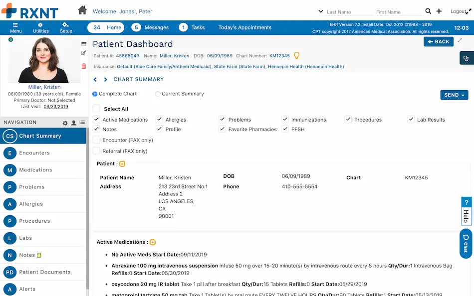 RXNT EHR Software EHR and Practice Management Software