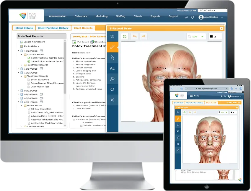 AestheticsPro Online EHR Software EHR and Practice Management Software