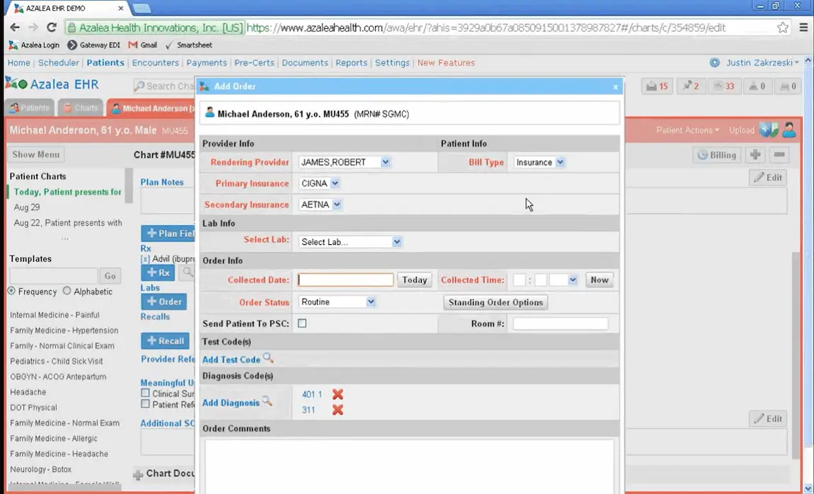 Azalea Health EHR Software EHR and Practice Management Software