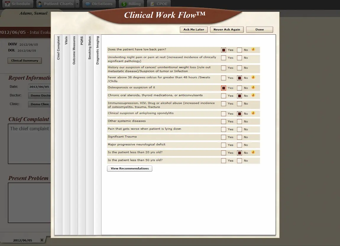 BackChart EHR Software EHR and Practice Management Software