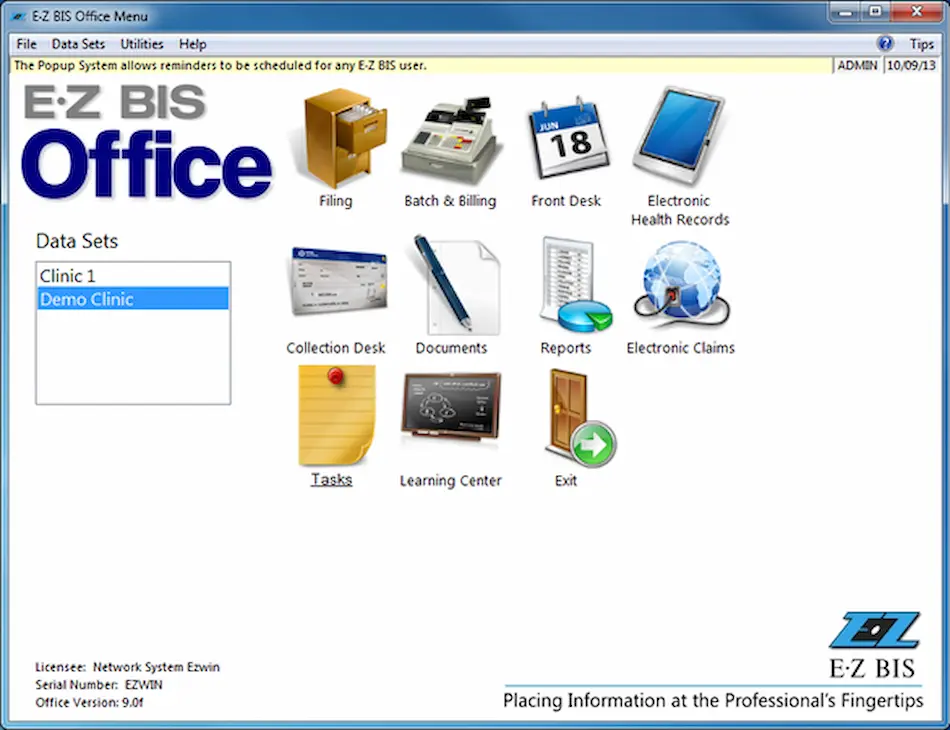 EZBIS Office EMR Software EHR and Practice Management Software