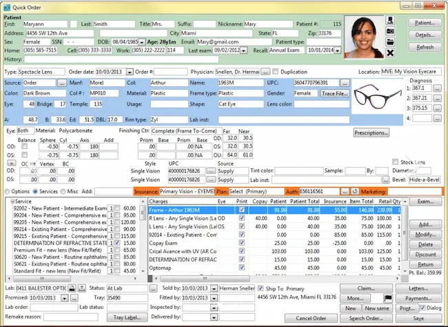 My Vision Express EHR Software EHR and Practice Management Software