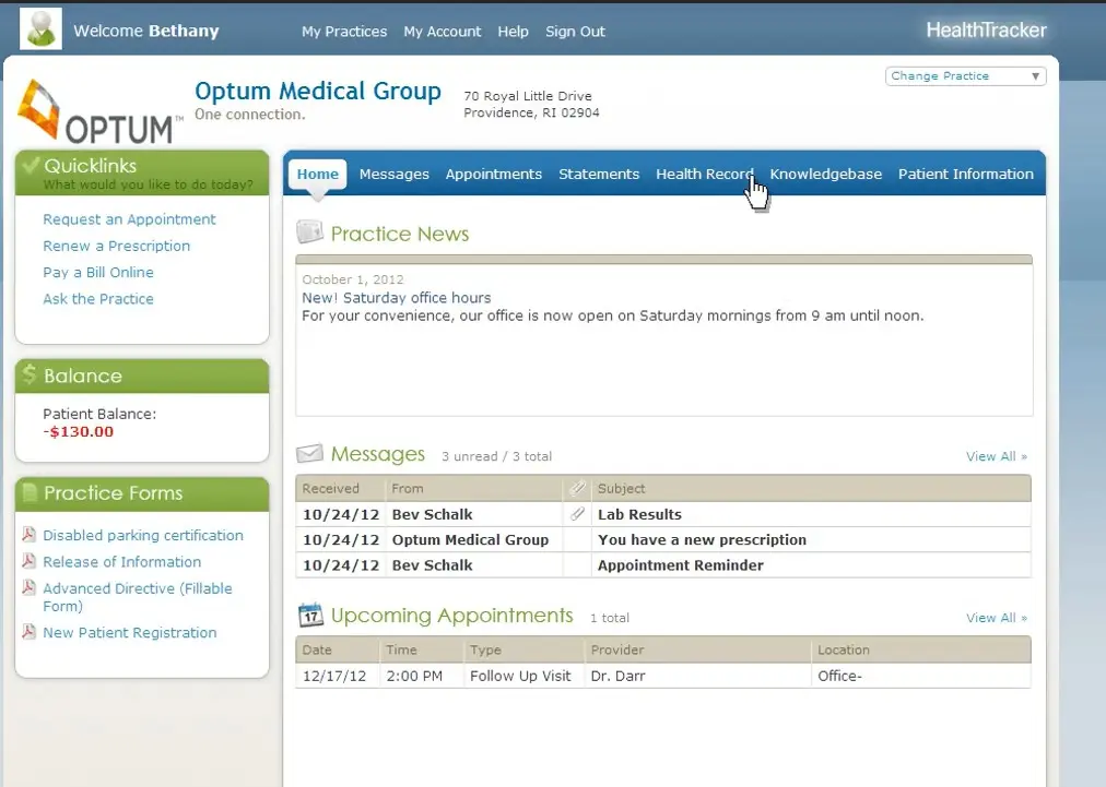 Optum Physician EMR Suite EHR and Practice Management Software