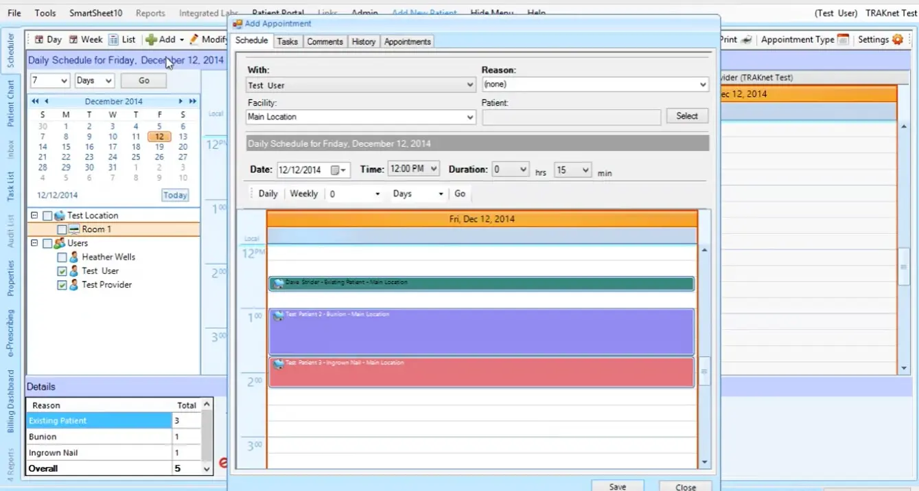 TRAKnet EHR Software EHR and Practice Management Software