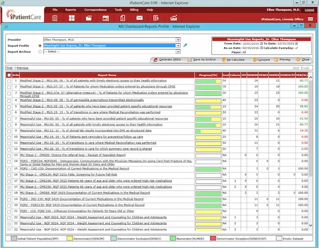 iPatientCare EHR Software EHR and Practice Management Software
